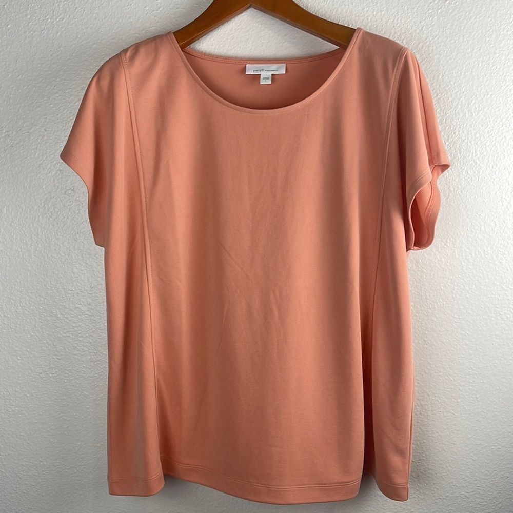J. Jill Top Women’s Large Sand Washed Purejill Coral